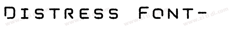 Distress Font字体转换